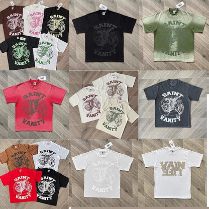 T-Shirts Collection of Letter Logo High-Quality Pure Cotton Material with a Variety of Color Options.