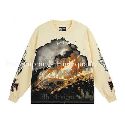 Mirror Quality Godspeed Shirt Mens T Shirt Long Sleeve Shirts Mens Top Spring Autumn round Neck Sweatshirt Mens Clothing Shirts for Men Designer Godspeed Hoodie