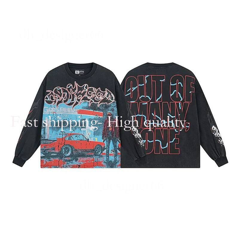 Mirror Quality Godspeed Shirt Mens T Shirt Long Sleeve Shirts Mens Top Spring Autumn round Neck Sweatshirt Mens Clothing Shirts for Men Designer Godspeed Hoodie