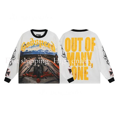 Mirror Quality Godspeed Shirt Mens T Shirt Long Sleeve Shirts Mens Top Spring Autumn round Neck Sweatshirt Mens Clothing Shirts for Men Designer Godspeed Hoodie