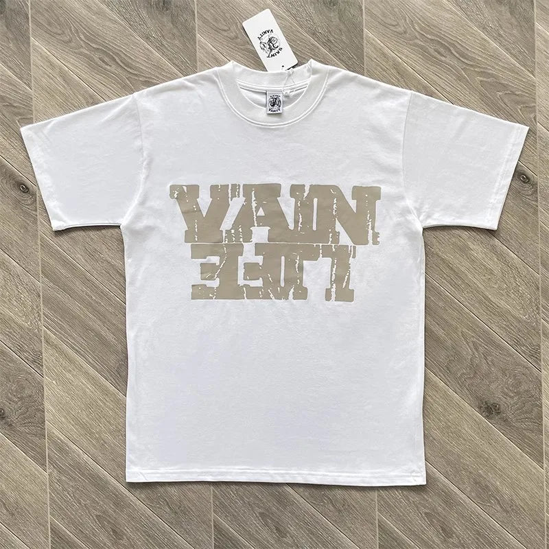 T-Shirts Collection of Letter Logo High-Quality Pure Cotton Material with a Variety of Color Options.