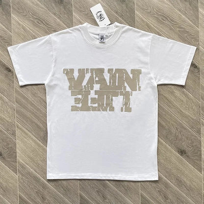 T-Shirts Collection of Letter Logo High-Quality Pure Cotton Material with a Variety of Color Options.