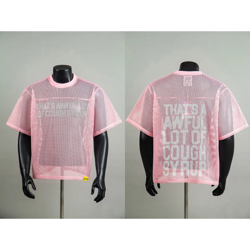 American Trend That'S a Awful Lot of Cough Syrup Short Sleeve Shirt Streetwear Distressed Flannel Pink Plaid Shirt Tops