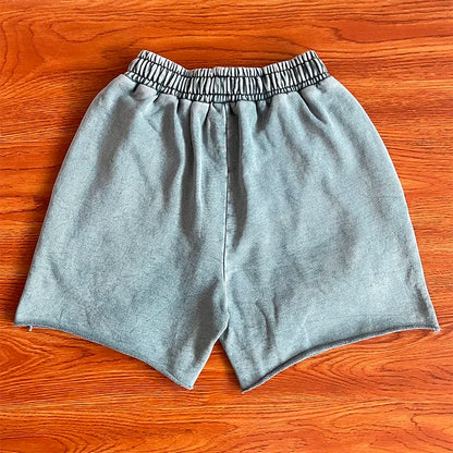 Same  Ins Wash and Do Old Rivets Casual Sports Shorts