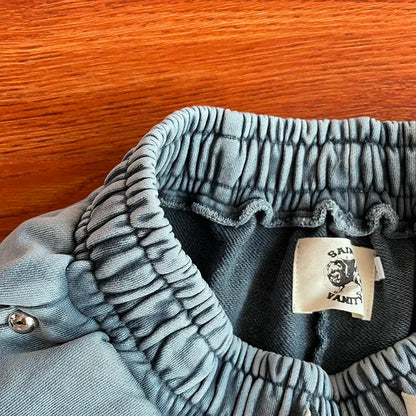 Same  Ins Wash and Do Old Rivets Casual Sports Shorts
