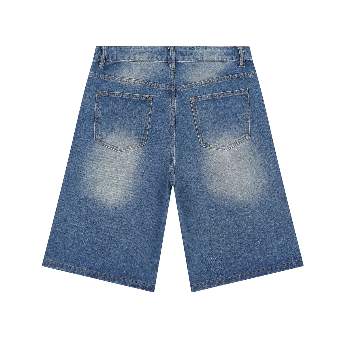 Shinning Diamond Letter Embroidery Washed Jeans Shorts for Men and Women Vintage Baggy Rhinestone Baggy Denim Shorts Oversized