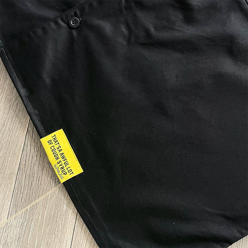 A Lot of Letter-Printed Casual Short-Sleeved Shirt