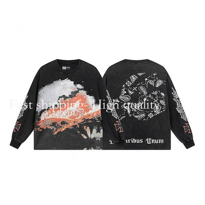 Mirror Quality Godspeed Shirt Mens T Shirt Long Sleeve Shirts Mens Top Spring Autumn round Neck Sweatshirt Mens Clothing Shirts for Men Designer Godspeed Hoodie